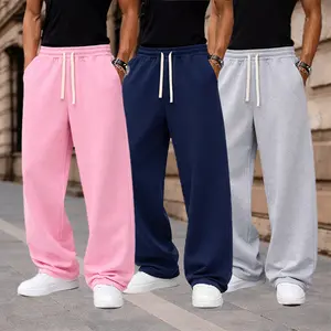 Men's Solid Fashion Sweatpants, Versatile Year-Round Wear, Ideal for Autumn and Winter