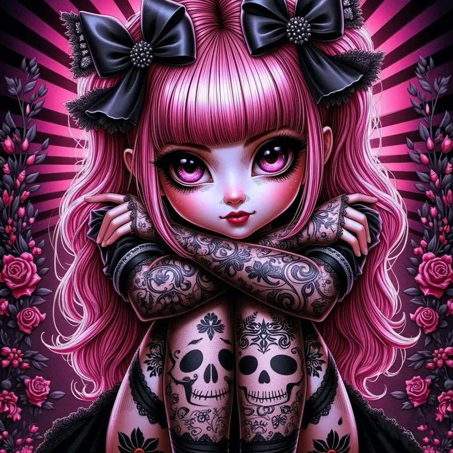 5D DIY Full Drill Round Diamond Painting - Diamond Painting Kit Diamond Pattern Design Pink Rose Mosaic Canvas DIY Wall Art, Home Wall Decoration, Suitable for Halloween, Christmas, Birthdays, and Anniversary Gifts, Handicraft.