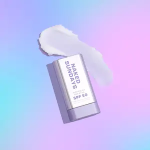 Naked Sundays SPF50 Clear Glow Sun Stick - Facial Sunscreen Skincare, Watermelon Extract Infused, Fragrance Free, Travel Friendly Makeup Oil Sensitive