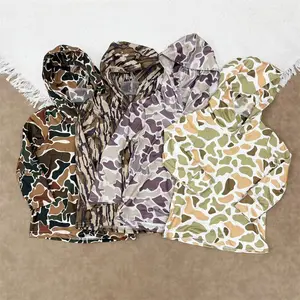 Stay Cool & Cozy ,Toddler Boys Fall/Spring Hunting Life Camouflage Long Sleeve Hoodie Top Country Baby Sweatshirt Top