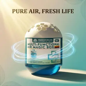 Air Magic Box, with dust capture absorber, dehumidification, Indoor Air Purification Dust Removal Magic Box, Long-Lasting Air Freshener Fragrance 120g for Home, Office, Bedroom, Pet Areas (1 PCS)