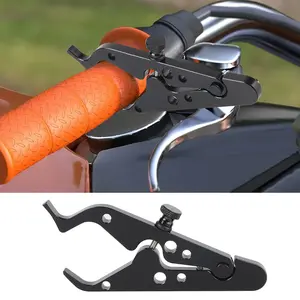 Morcycle Throttle Clip CNC Aluminum Cruise Control Throttle Clip Auxiliary Handleholder Throttle Clip