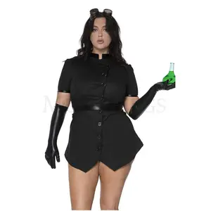 Plus Size Four-Piece Steampunk Scientist Costume Set