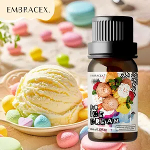 10ML Vanilla Ice Cream Essential Oil, Air Freshener, Home Fragrance for Diffuser, Car, Bathroom, Bedroom, Living Room, Office, Scent, Scented Fragrance Oil