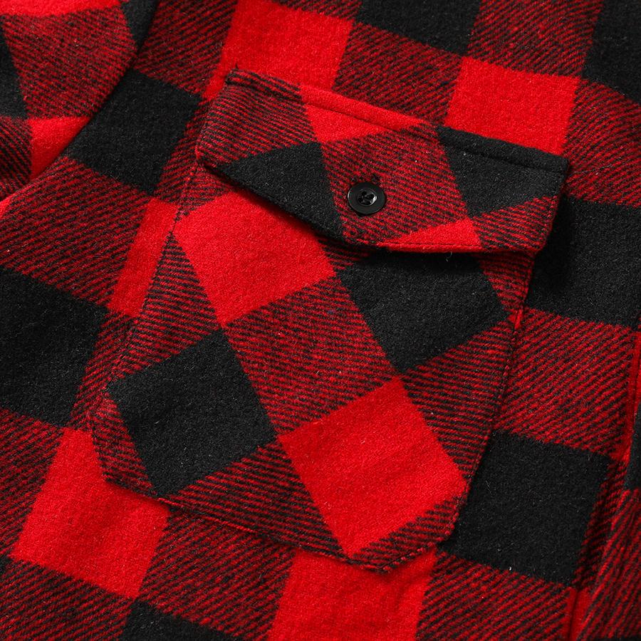 Men’s versatile hooded plaid flannel two-piece set featuring a loose-fit button cardigan that suits all body types; one jacket suitable for lounging, commuting, short workouts, and in-person dates. shirt men