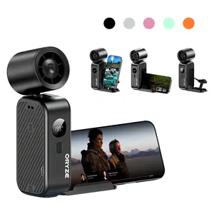 Handheld High Speed Fan 5-in-1 Rechargeable 5000mAhBattery, 5 Speeds, 199° Adjustable Airflow, USB Cooling, Perfect forTravel, Office, and Personal Use - Protection