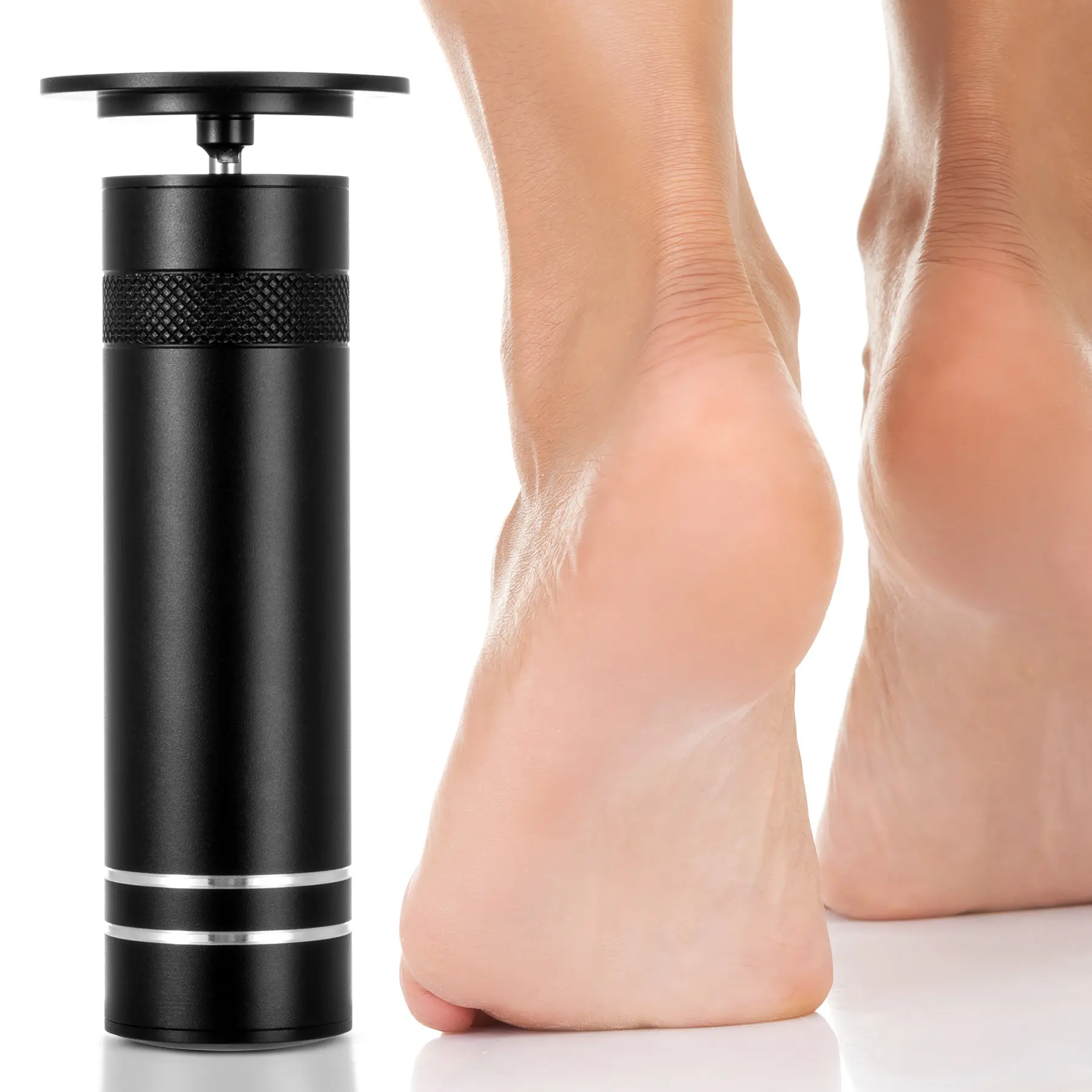 Electric Foot Callus Remover - Professional Pedicure Tool with 60 Sandpaper Replacement Discs, Adjustable Speed Grinder for Dead Skin Removal, Foot Smoothness, Gentle Exfoliation, Cracked Heels, Manicure & Nail Care