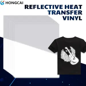 10pcs Reflective Htv Vinyl Material, Silver Heat Transfer Film, Easy Cut & Print for T-Shirts, Clothes, Backpacks