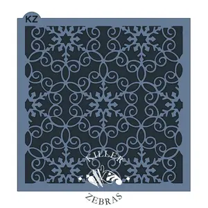 Stencil Snowflake Lace