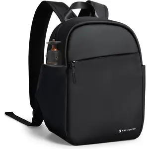 K&F CONCEPT Camera Backpack, Lightweight Camera Bag for Photographers, Portable Photography Bag Compatible with Canon/Nikon/Sony - Black