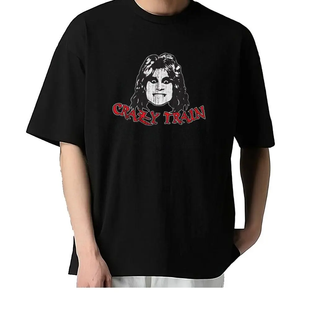 Crazy Train Minimalist Graphic Tee, Classic Vintage Heavy Metal Music T-Shirt