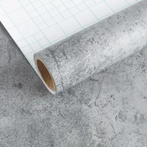 Cement Wallpaper Peel & Stick, Thick Matte Finish, Ideal for Gym, Bedroom, Bathroom, Coffee Shop Wall Decor, Furniture Renovation, Peel And Stick Wallpaper Designs