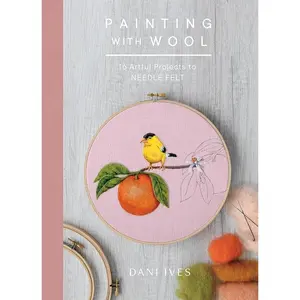 Needle Felting Wool Painting Craft Kit - Artistic DIY Set with 16 Felt Craft Projects for Enthusiasts, Ideal for Decoration