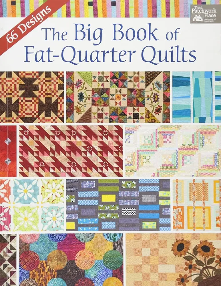 Stash-Buster Fat-Quarter Quilt Book - Scrappy, Traditional, Modern Quilting Guide for Beginning Through Advanced Quilters, Easy-to-Collect Fat Quarters for Bed-Sized Projects, DIY Craft Gift Resource