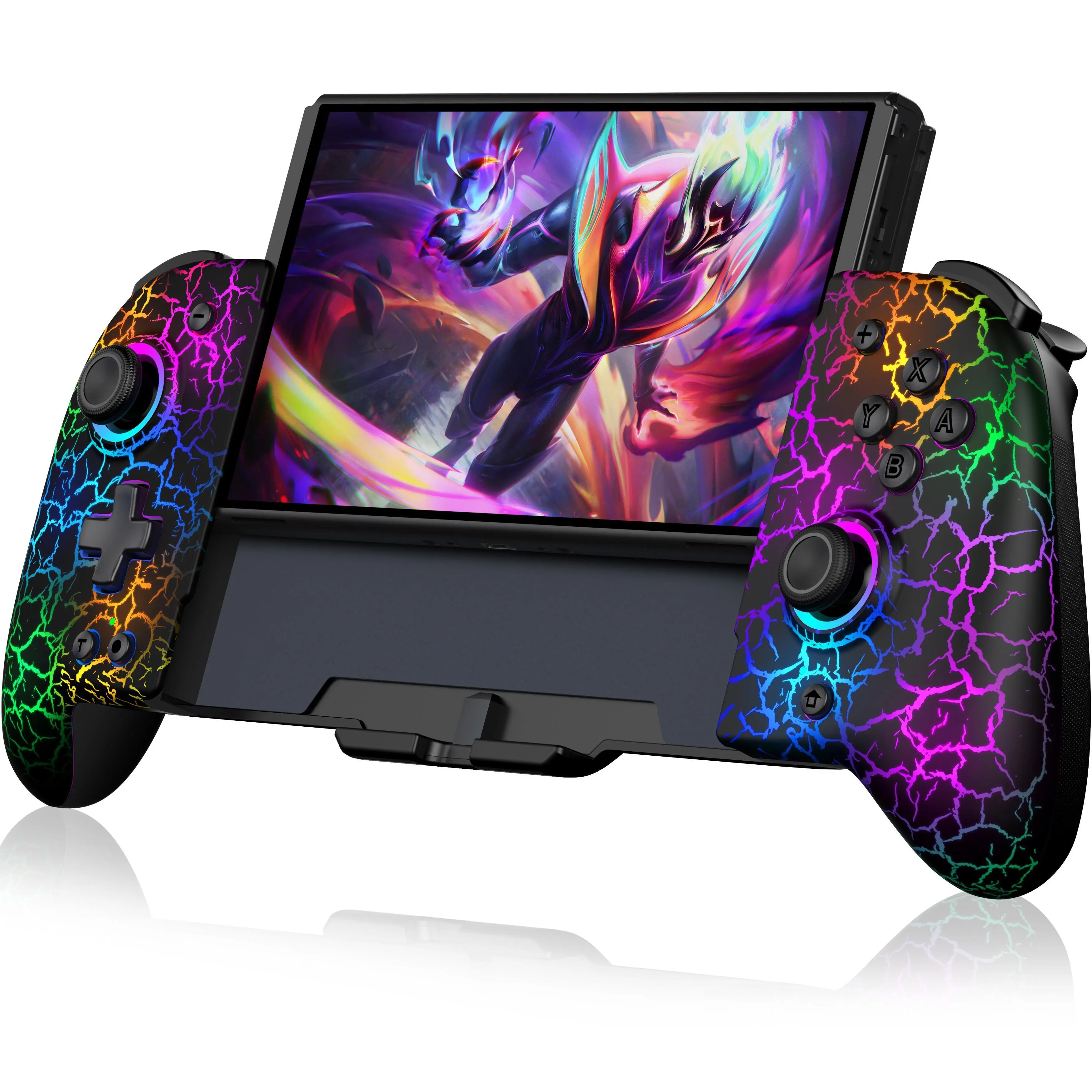 ESYWEN Hall Effect Wireless Controller for Switch, Full-Size Console Accessory with 1000mAh Battery, Pro Mode, Portable Interactive Gaming Handheld Joystick (Compatible with Switch OL RD),back to school,back to school haul