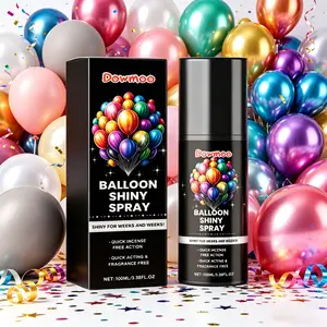 Plant-Enhanced Balloon Shine Spray, 100ML Lightweight, Odor-Free, Gentle Formula High-Gloss Finishing Spray for Party, Wedding Decor (Home & Festive Party Supplies)
