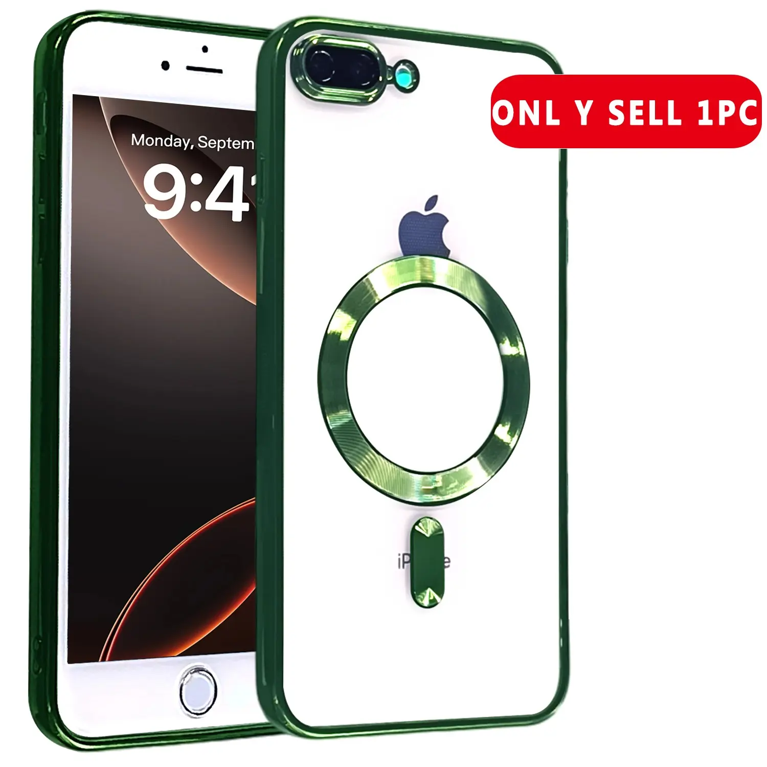 Magnetic for iPhone X XS XR XS Max 7 8 SE2 SE3 7Plus 8Plus 11 12 13 14 15 Pro Max Case Cover Electroplating TPU Shell Electroplated Edge Clear Back Slim Protective Smartphone Phone Case with Camera Protection Compatible with Accessories