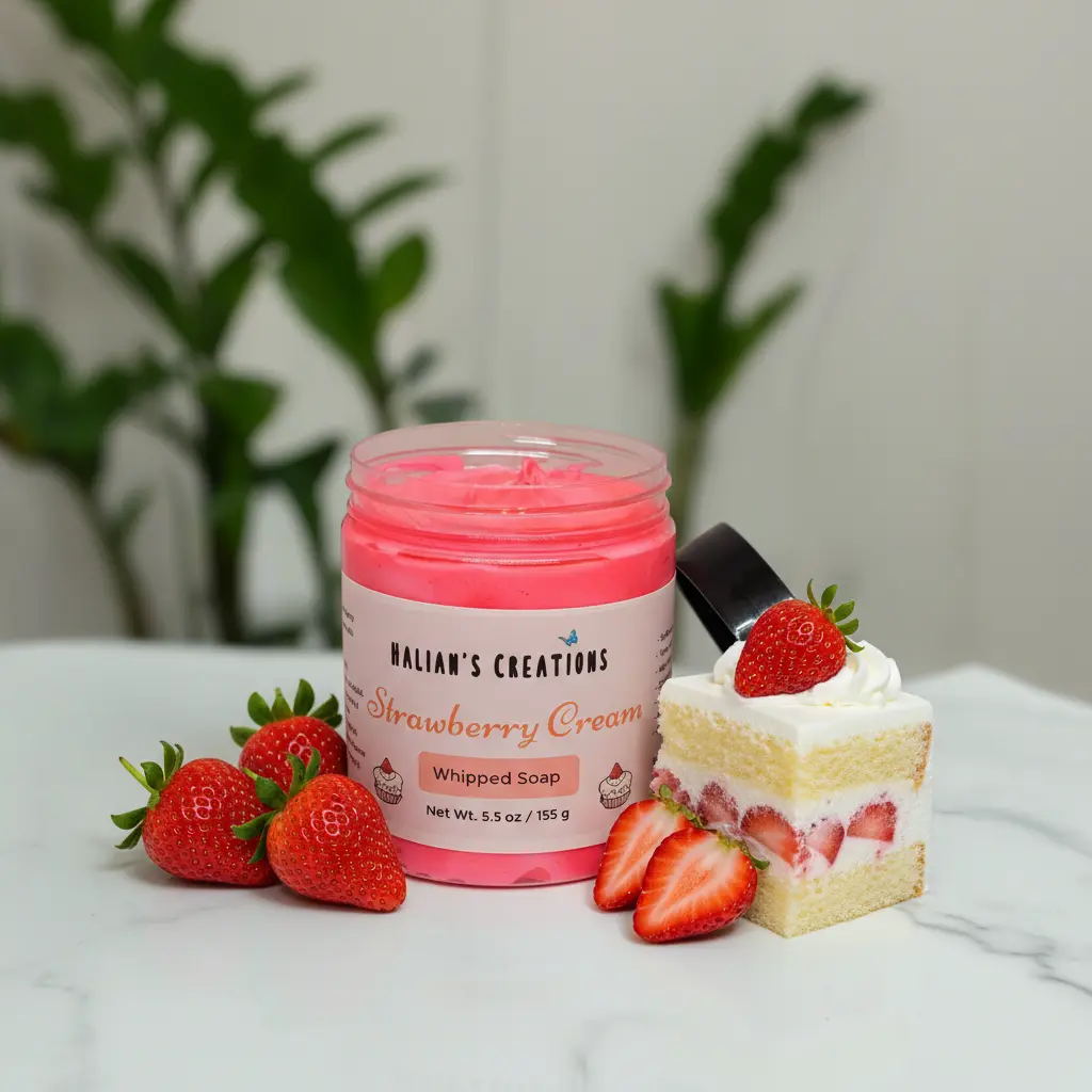 Strawberry Cream Whipped Soap Strawberry Cream Whipped Soap
