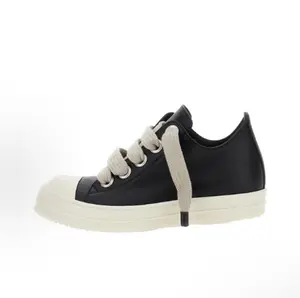 Men's cowhide board shoes with low cut