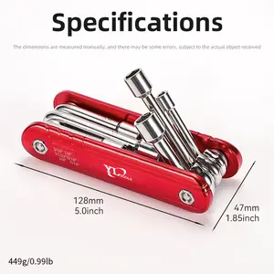 2024 6pcs Portable Mini Folding Hexagon Socket Wrench - Compact and Versatile Tool for On-the-Go Repairs