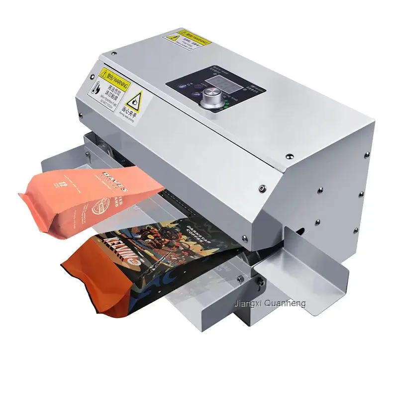 🌟 GLF-100 Horizontal Continuous Plastic Bag Sealing Machine 🚀 Sealing and Coding All-Purpose Assistant 💼 Efficient and Professional 💯
