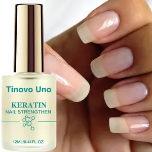 Tinovo Uno Corner Protein Nail Hardener, Nail Builder Strengthener 12ml, Nail Care Liquid, Suitable for Phototherapy Uneven Nails Use, Enhances Nail Strength and Thickens Thin Soft Nails, Thickening Effect, Nail Strengthening Serum