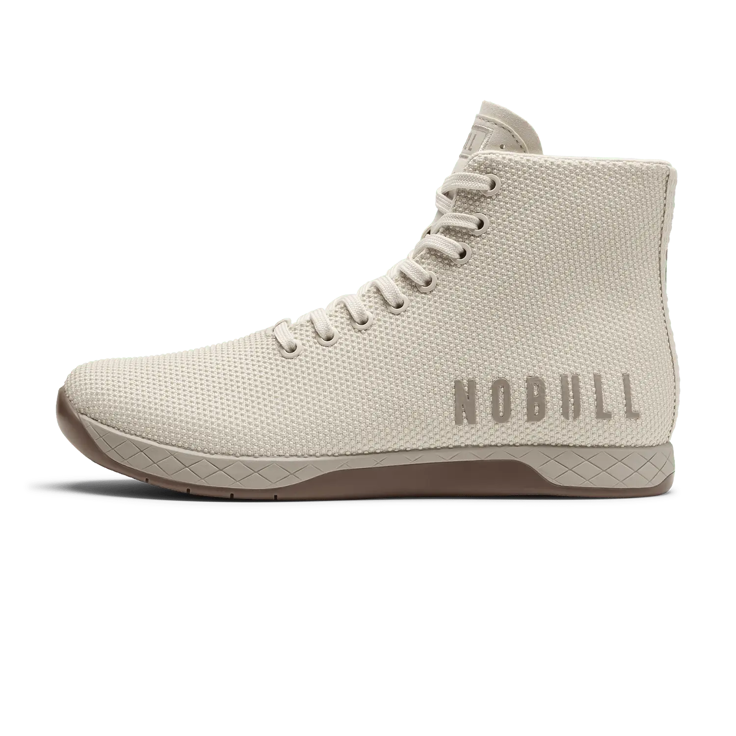 NOBULL Men's Outwork High-Top Shoe in Feather Gum - OG Strength Training Shoe, Durable Gym Trainer, Lifting Sneaker