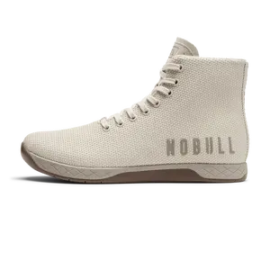 NOBULL Women's Outwork High-Top Shoe in Feather Gum - OG Strength Training Shoe, Durable Gym Trainer, Lifting Sneaker