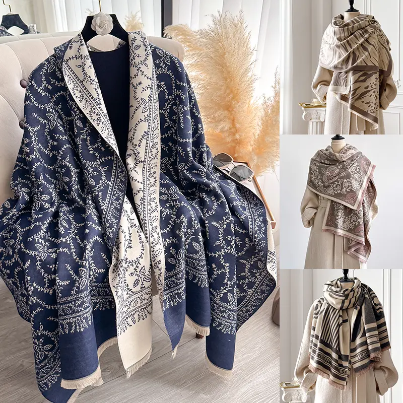Scarf for Women Winter Warm Long Shawl Large Scarves Cold Weather Thick Blanket Scarfs