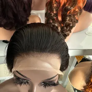 30inches color 1b/p4 bone straight 13x4 transparent lace wig -210%