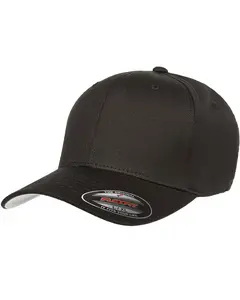 Flexfit 5001 Adult Value Cotton Twill Cap - Sturdy, Trendy, Mid-Profile, Structured, Premium Unisex, Streetwear-Inspired, Modern, Plain, Casual, Soft Cotton Spandex, Tape Seams, Black