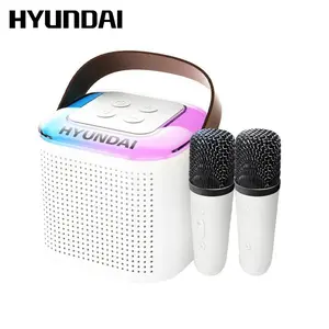 HYUNDAI S13 Portable Wireless Karaoke Bluetooth Speaker With Microphone HIFI Stereo Sound Subwoofers, KTV Speaker Subwoofer With Lighting Effect