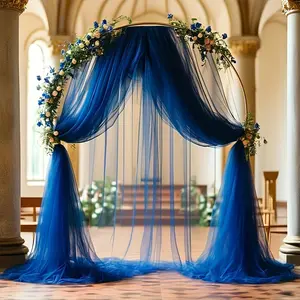 Wedding Arch Covering Cloth Panel, 1 Count 315 Inch Polyester Curtain, Multi-function Event Background for Wedding Reception Bridal Party, Banners, Wedding Arched Backdrop