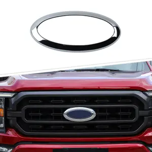 For 2021+ Ford F150 Front Grille Center Logo Emblem Badge Cover Trim Ring