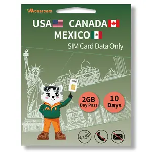 North America Data SIM Card for Travel -USA & Canada & Mexico 5G/4G/LTE Coverage, Easy Management and Setting, 3 in 1 SIM Data only No Phone Number,No Contract