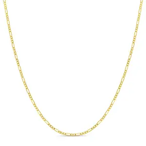 14k Gold Figaro Link 14" - 16" Baby / Toddler / Young Girls Chain