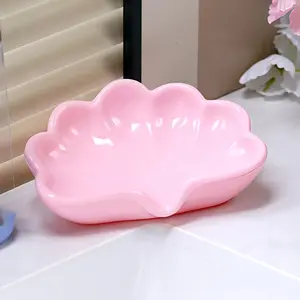 Nordic style flower-shaped soap dish for bathroom storage, soap storage box, Soap Dish Holder, Bathroom Accessories