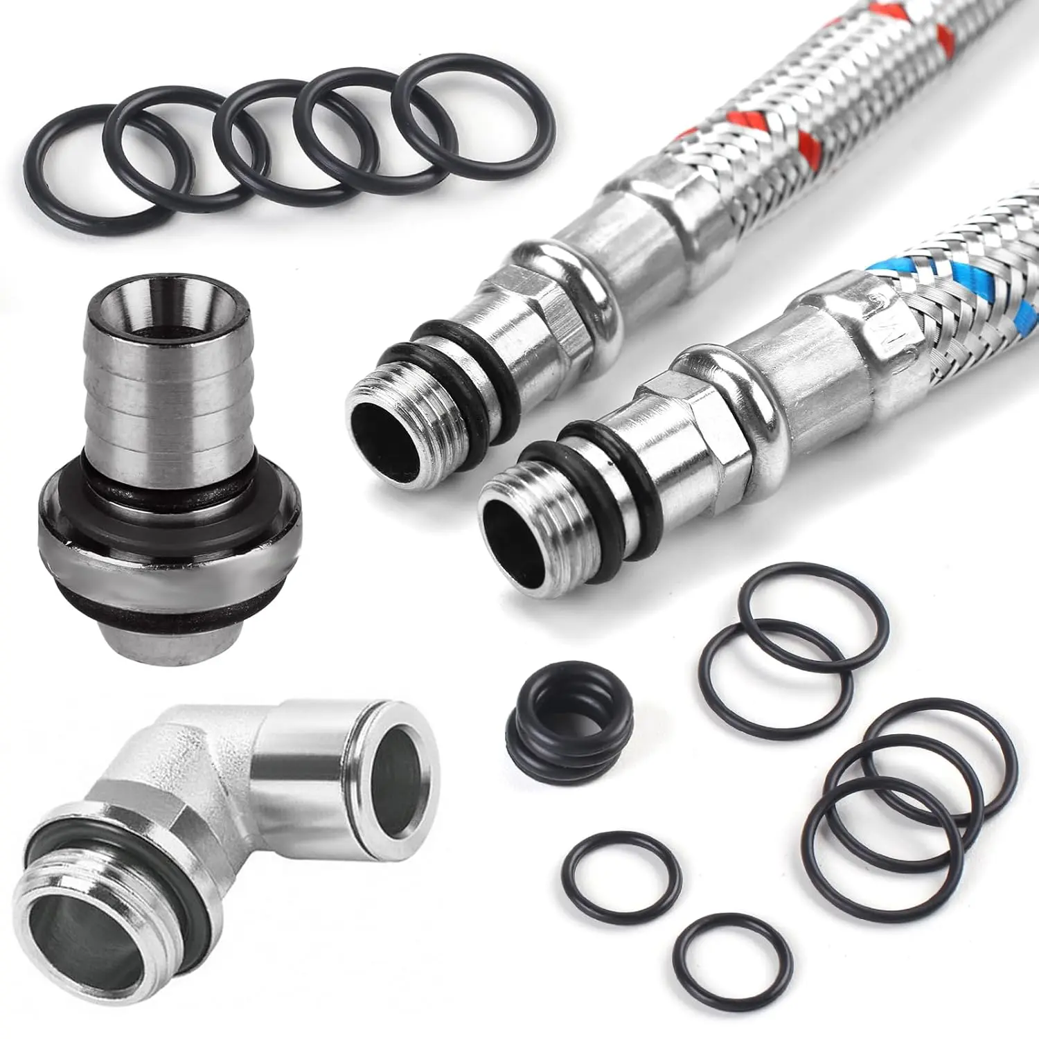Ring Kit 1050 PCS, O Ring Assortment Kit 21 Size, Metric Nitrile Rubber O Rings for Car Auto Vehicle Repair Faucet Plumbing Air or Gas Sealing Connections Resist Oil and Heat