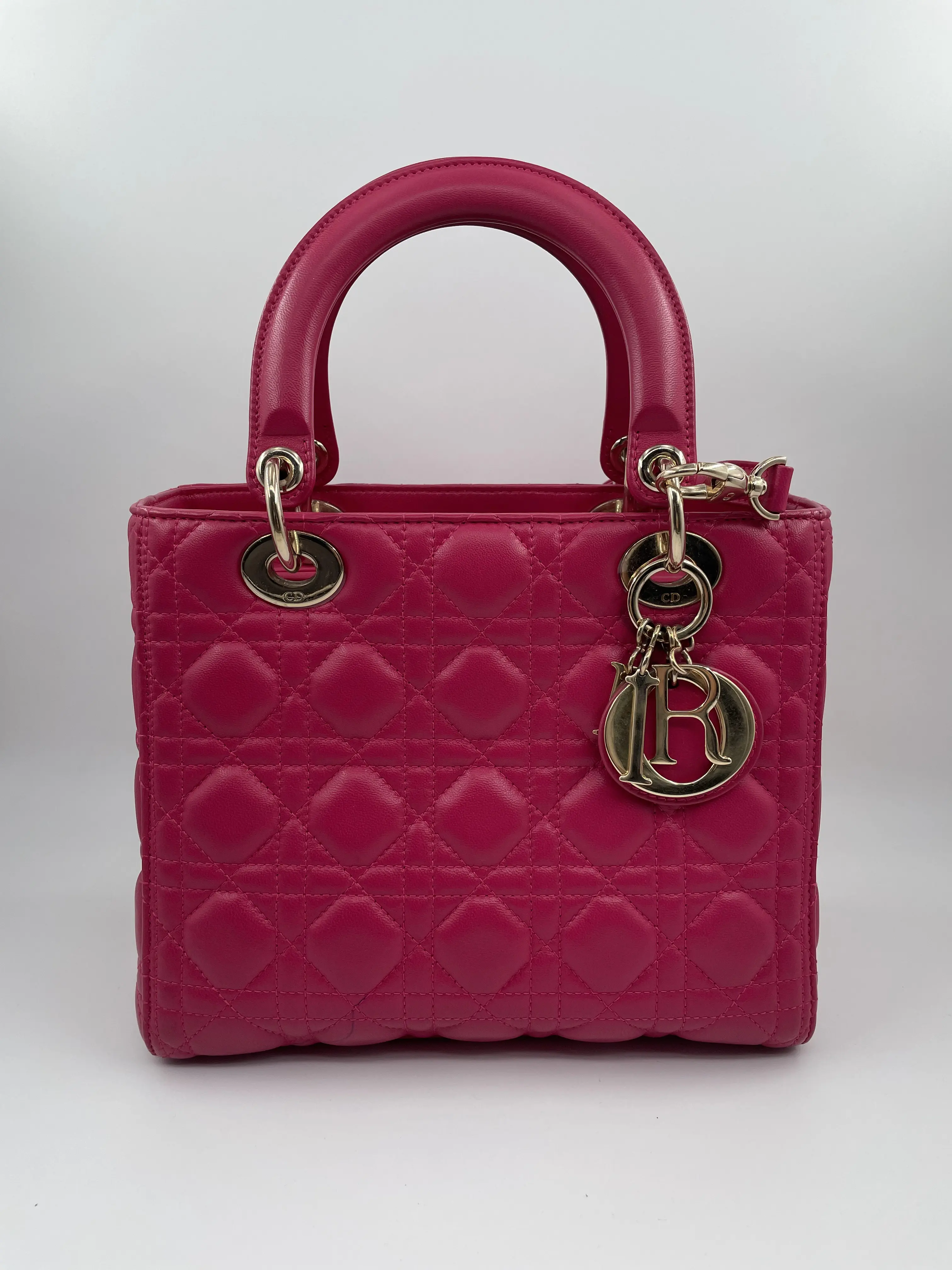 Pre-owned Dior LEATHER Shoulder Bags CHRISTIAN PINK LADY DIOR