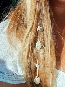 Women's Fashion Hair Clip with Fringe Design, Versatile Accessory for Travel & Outdoor Activities, Perfect for Beachwear & Summer