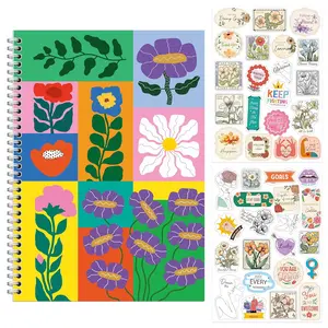 Hebayy  Sticker Storage Pad, B5 Size Stickers Collecting Album, 80 Pages With 2 Sheets Stickers, Sticker Collection Book Blank Release Paper Sticker Saver Keeper Holder for , Adults