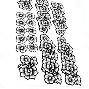 Henna Stencils -Full Set Palm Feet Fingers Design for Temporary Henna Tattoos Unique Patterns Suitable for Various Occasions and Event