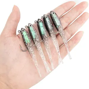 15-Piece Soft Fishing Lures with Hooks – Small Minnow Baits for Bass Fishing, Freshwater & Saltwater Use