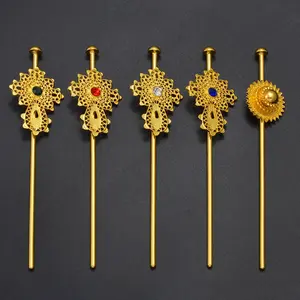 Ethiopian Hairpin Jewelry | Habesha Eritrean Wedding Head Accessory