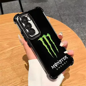 MS2 For S22 S23 S24 S25 S26 FE ULTRA PLUS Four CornersAnti-Fall Transparent Soft Silicone Phone CasesShell Tough Phone Cover L12 #SMMZ6