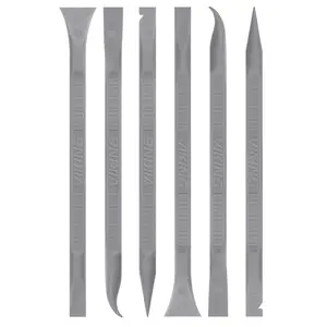 VIKING Car Detailing Pick Set for Car Detailing Kit, Safe Automotive Tool Set for Cleaning, Plastic Picks with 6 Cleaning Heads, Interior and Exterior Use, 6 Pack, Grey