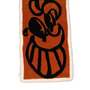 Custom Atomiko logo rug collector item the famous orange