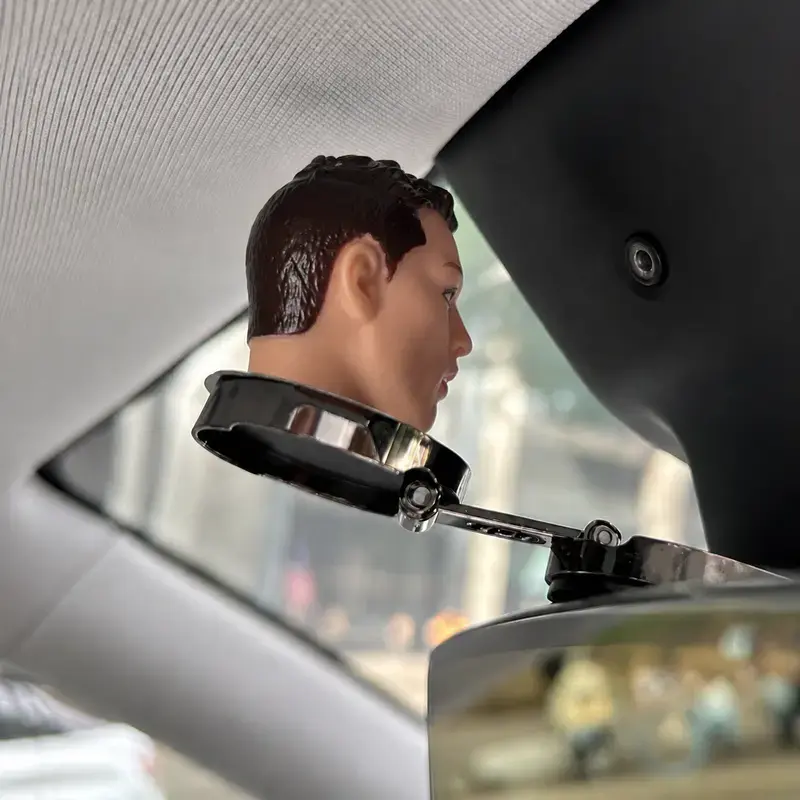 Dashboard Hanging Ornament, Funny Driver Head Sculpture for Car Interior Decoration, Cute Auto Hanging Accessory 01