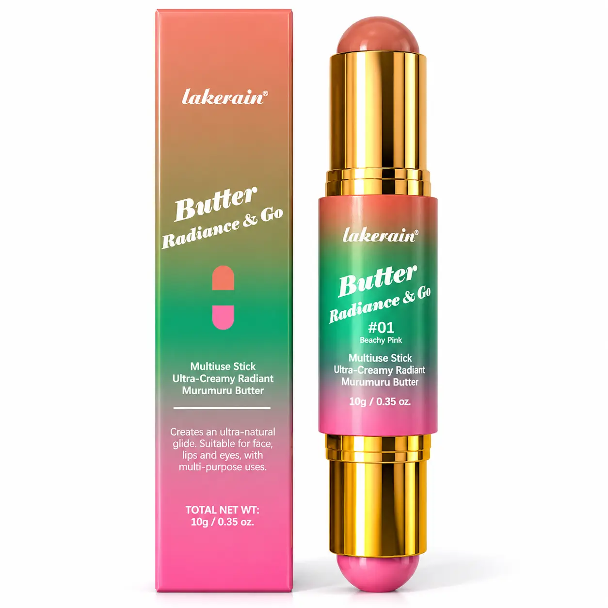 #backtoschool Butter Radiance & Go Multi-Use Blush Stick | Creamy Lip& Cheek Tint | Blendable, Lightweight & Natural Glow|4Shades makeup