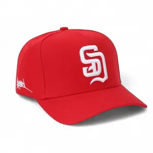 RED HYBRID LETTER SD CUSTOM 9999 WS HAT SUEDE UV SNAPBACK